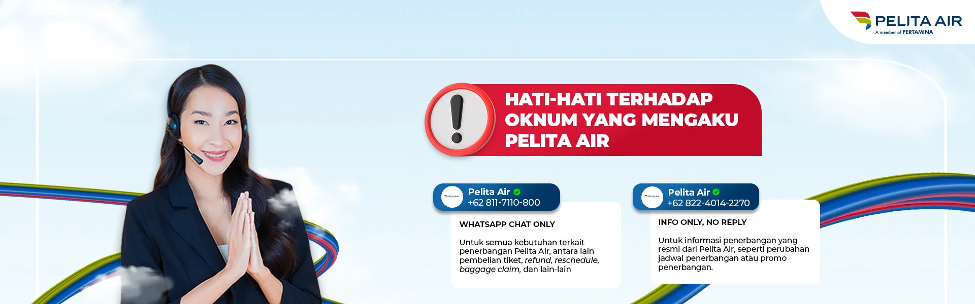 Kabin Pesawat Pelita Air yang Nyaman